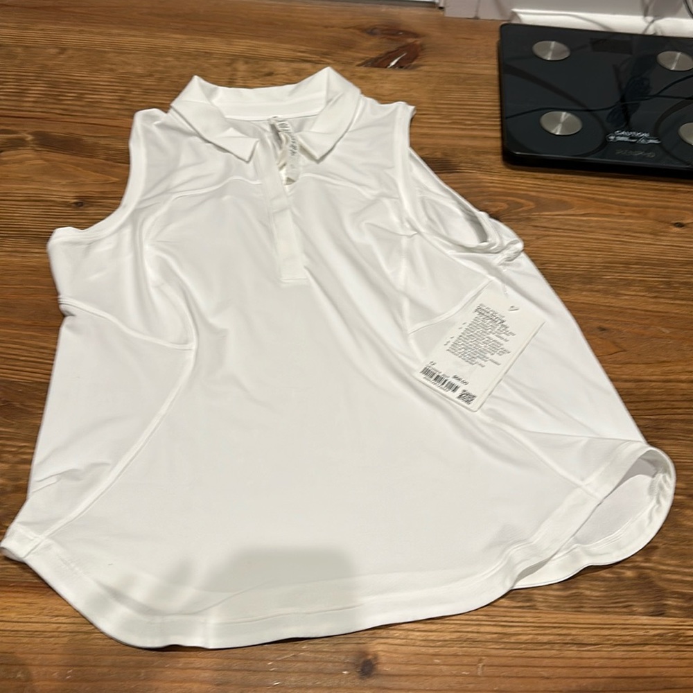 NWT Lululemon Quick-Drying Sleeveless Polo!!!